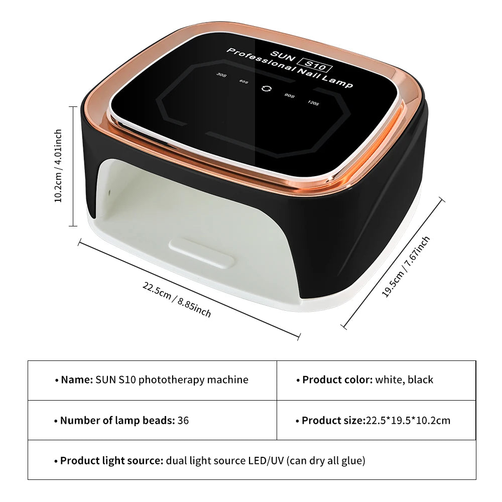 Wireless Rechargeable Smart LED Nail Dryer Lamp