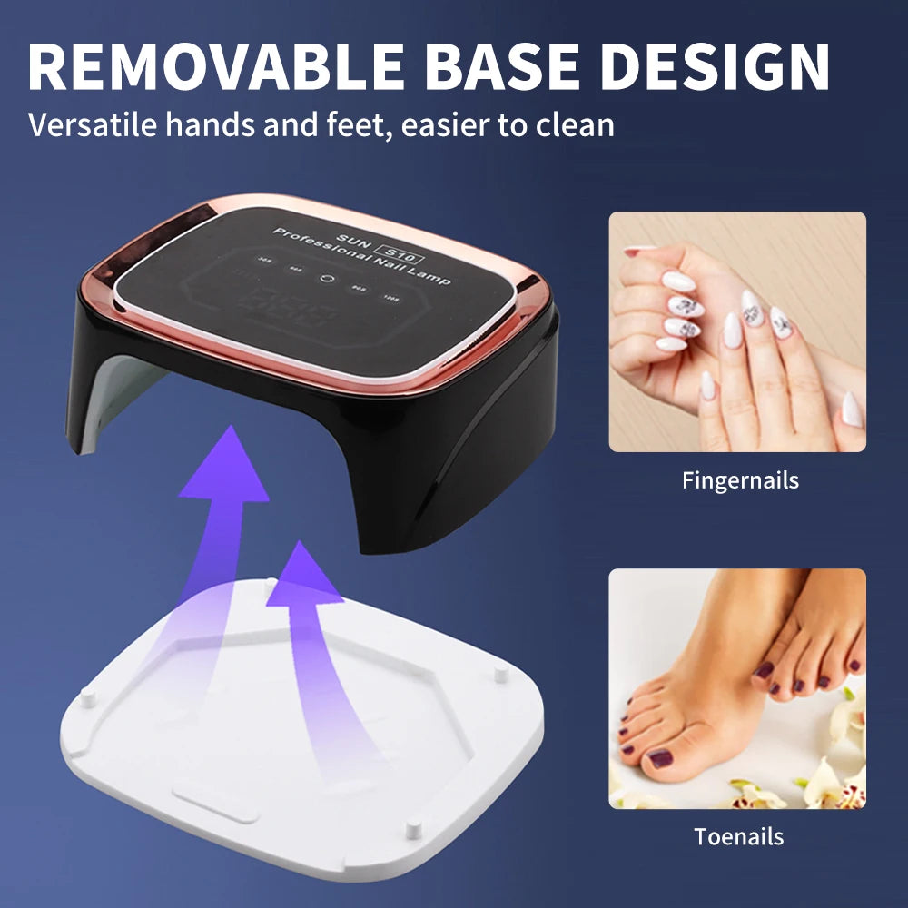 Wireless Rechargeable Smart LED Nail Dryer Lamp