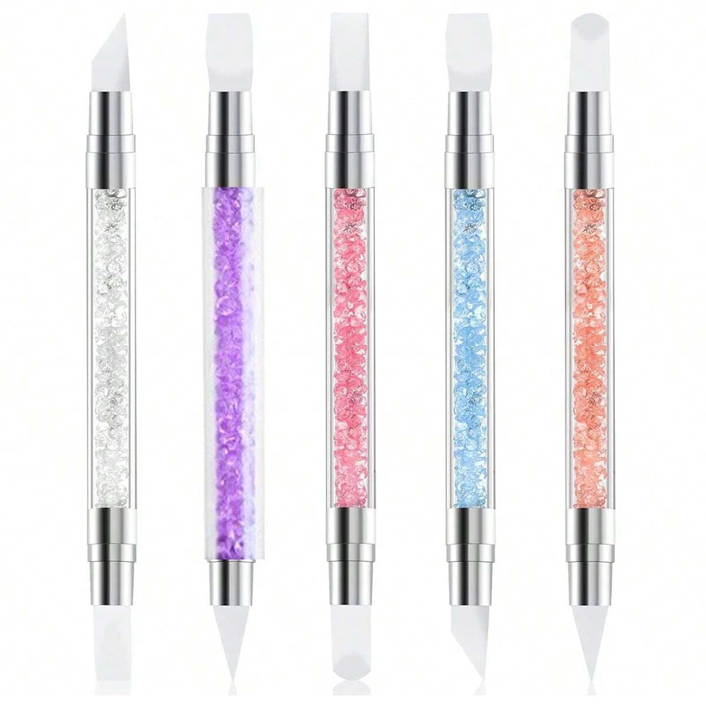 Dual-Ended Silicone Nail Art Carving Pen