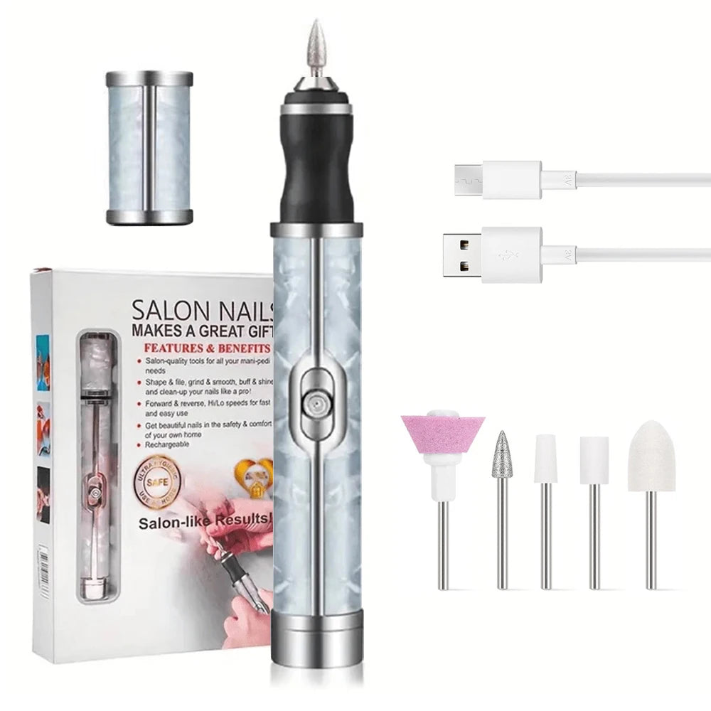 Portable Electric Nail Drill Manicure Pedicure Kit