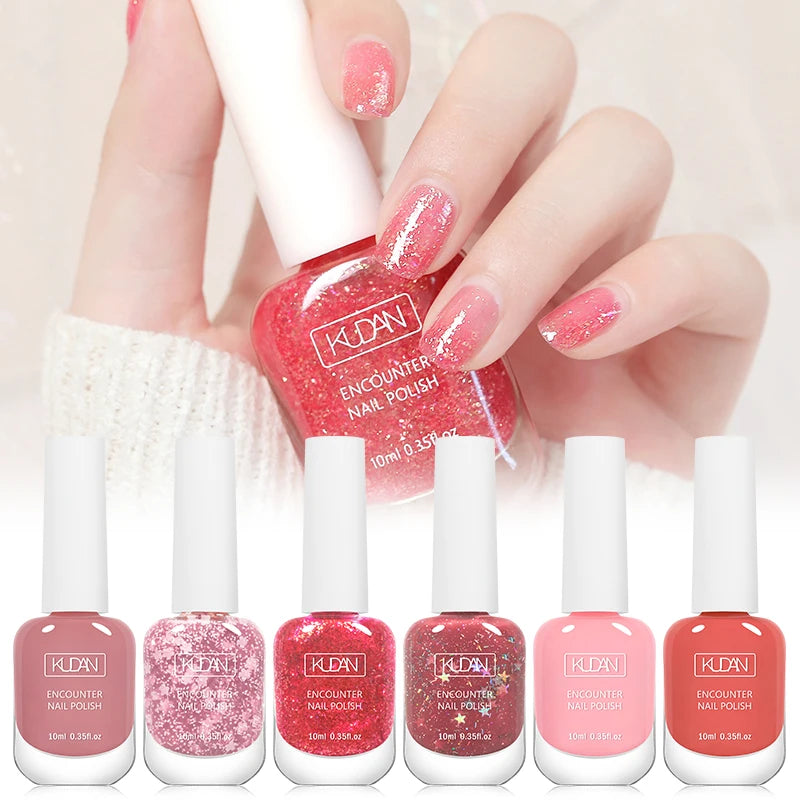 Water-Based Nude Red Pink Peel-Off Polish Kit