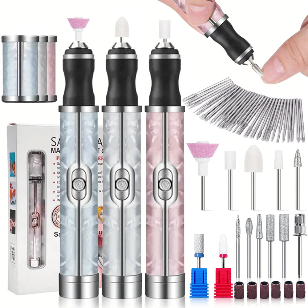 Portable Electric Nail Drill Manicure Pedicure Kit