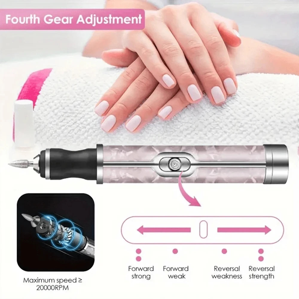 Portable Electric Nail Drill Manicure Pedicure Kit